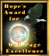 [Hope's Award for Web Page Excellence]