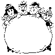 [family snowball gathering]
