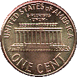 [tail side of U. S. penny]