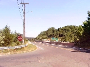 left view at end of exit 12, I-691 East