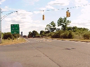 left view at end of exit 3, I-691 West
