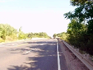 left view at end of exit 4, I-691 West