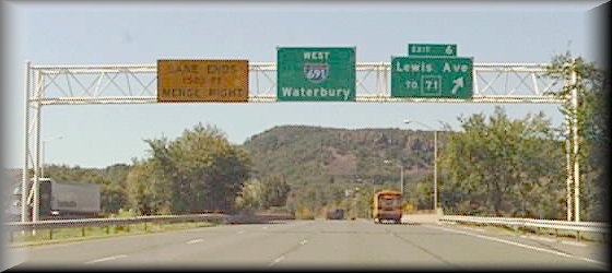 digital photo of exit 6, I-691 West