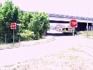 left view at end of exit 7, I-691 West