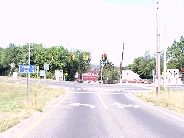 forward view at end of exit 8, I-691 West