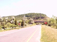 rear view at end of exit 13, I-691 West