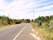 forward view at end of exit 13, I-691 West