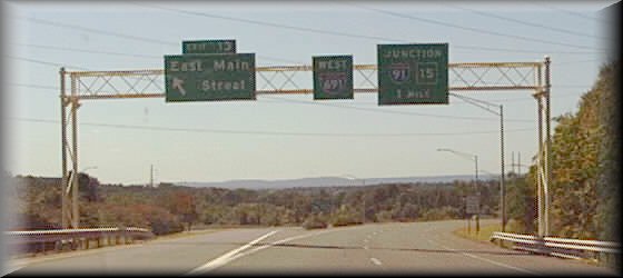 digital photo of exit 13, I-691 West