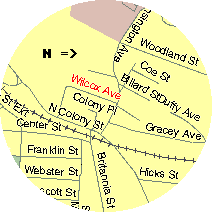 [Wilcox Avenue map]